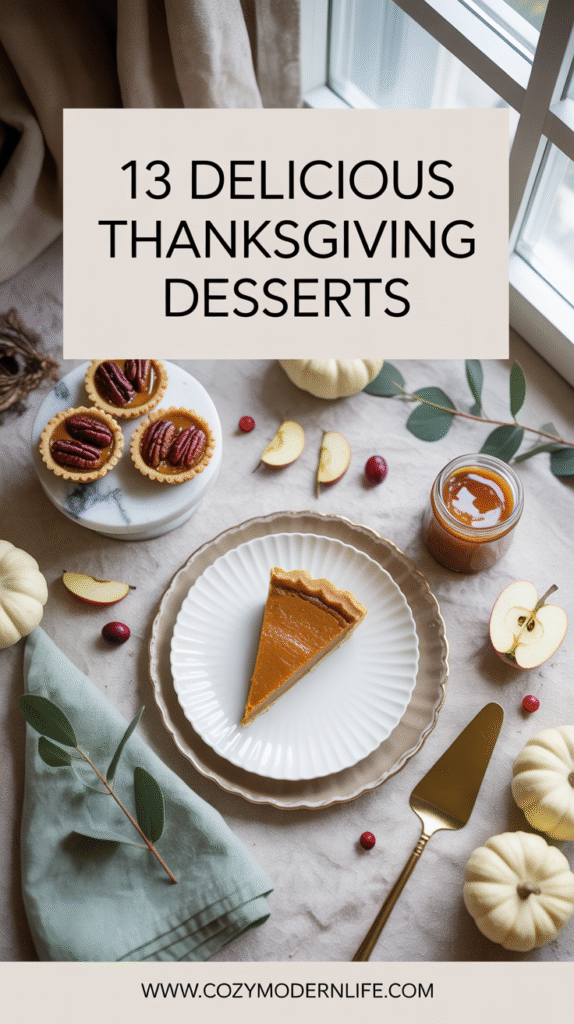 13 delicious thanksgiving desserts.