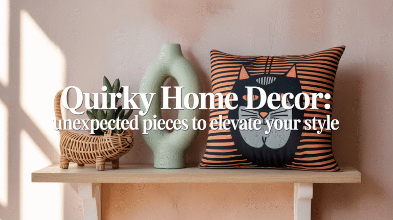 Quirky Home Decor: Unexpected Pieces to Elevate Your Style