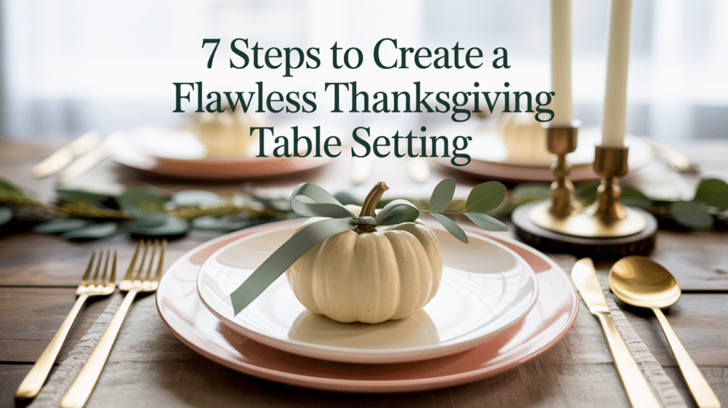 7 Steps to Create a Flawless Thanksgiving Table Setting – Cozy Modern Life